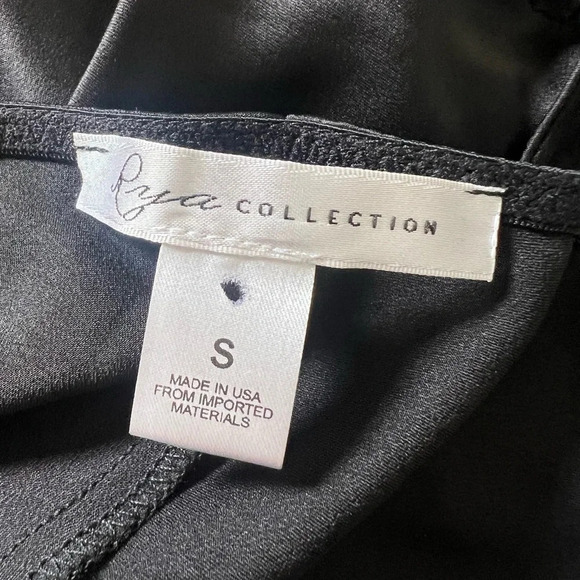 Rya Collection luxury black satin and lace bodysuit - Picture 7 of 7